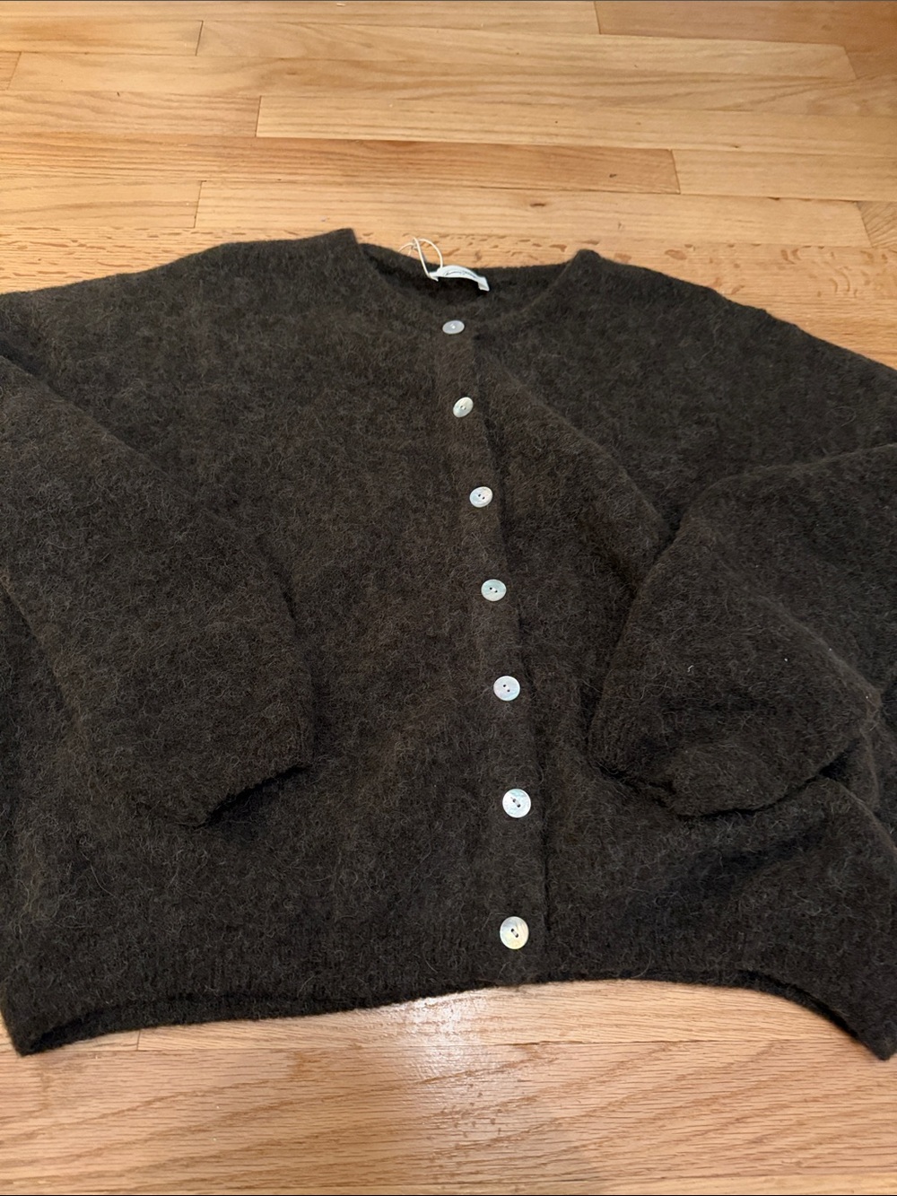 American Vintage VIT019E Brown Cardigan Size Medium NWT